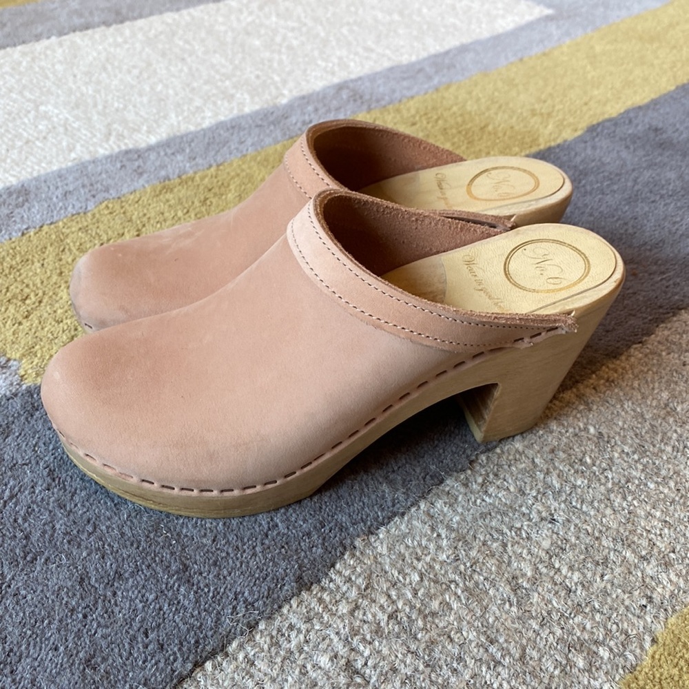 No. 6 Suede Clogs